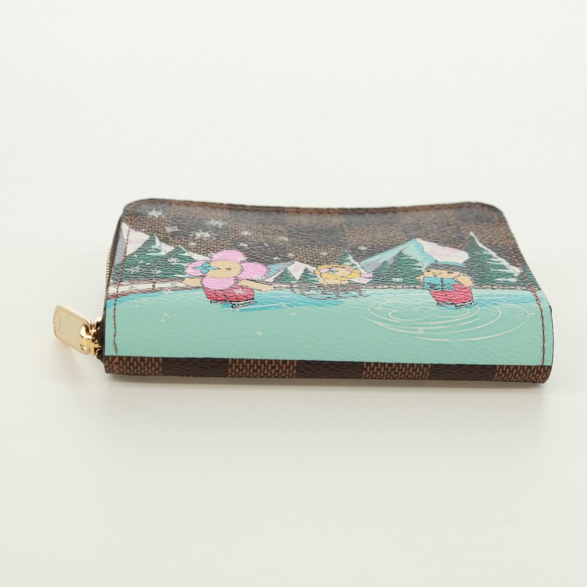 LOUIS VUITTON Damier Ebene Zippy Coin Purse Coin Purse N40721 LV Auth 171851SAM