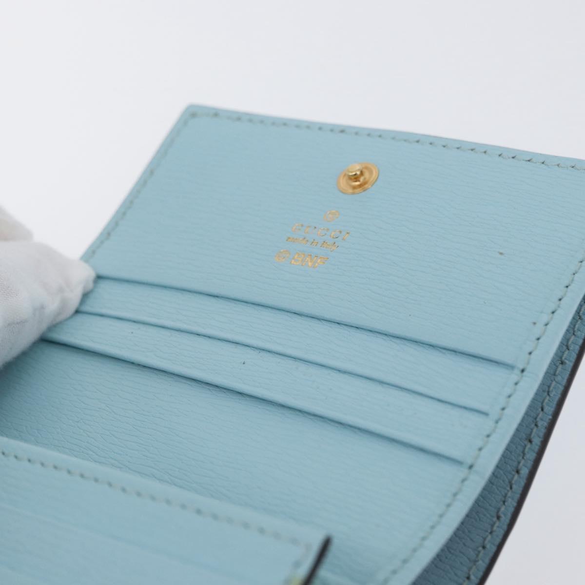 GUCCI Bananya Collaboration Compact Wallet Light Blue 701009 2067 Auth 171852M