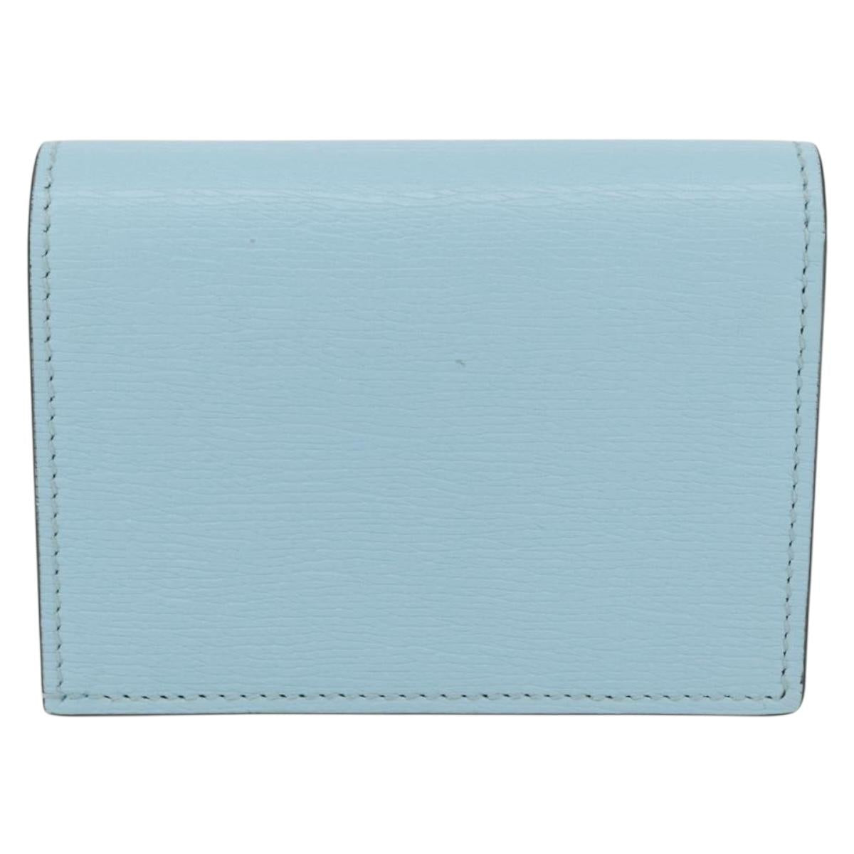 GUCCI Bananya Collaboration Compact Wallet Light Blue 701009 2067 Auth 171852M