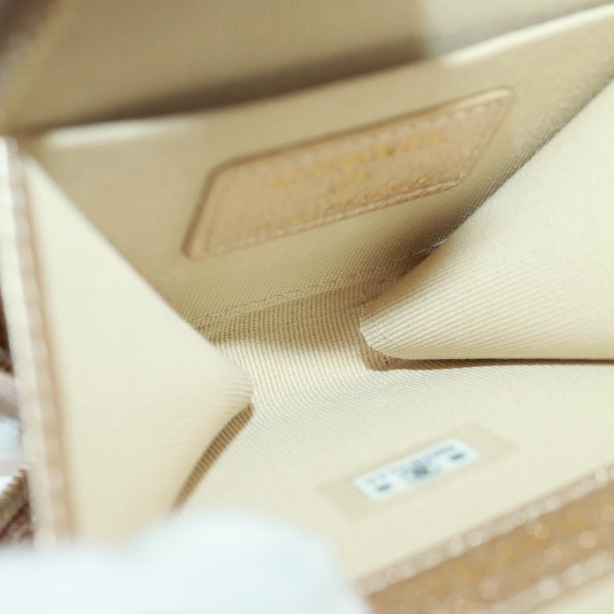 CHANEL Matelasse Air Pods Case & Coin Purse Earphone Lamb Skin CC Auth 171853SM