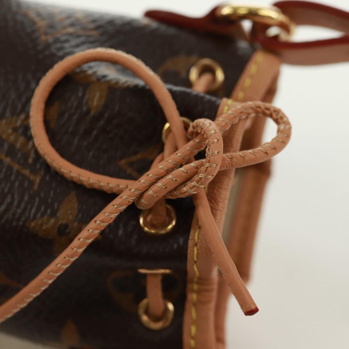 LOUIS VUITTON Monogram Vivienne Micronoe Bag Charm M00818 LV Auth 171855SAM