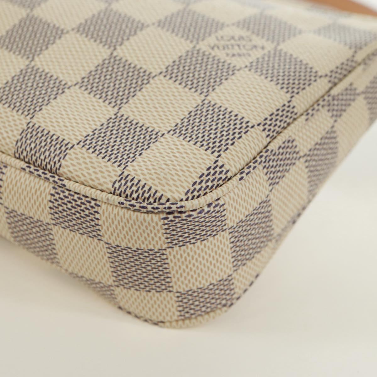 LOUIS VUITTON Damier Azur Pochette Accessoires Pouch N41207 LV Auth 171857SAM