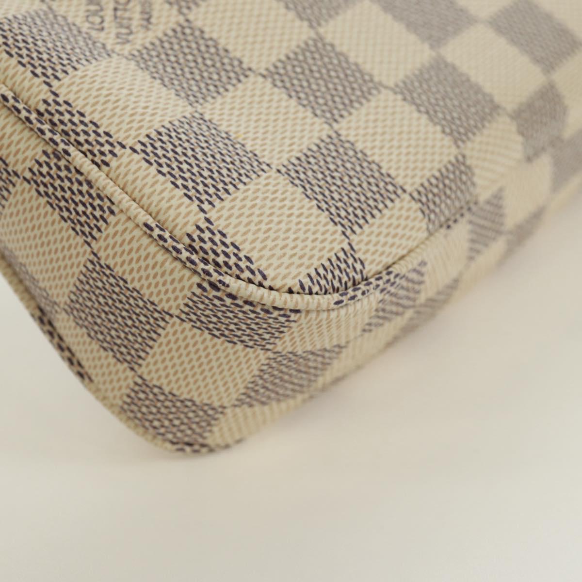 LOUIS VUITTON Damier Azur Pochette Accessoires Pouch N41207 LV Auth 171857SAM