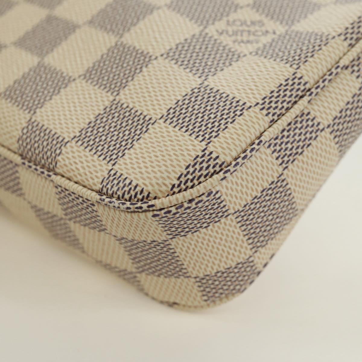 LOUIS VUITTON Damier Azur Pochette Accessoires Pouch N41207 LV Auth 171857SAM