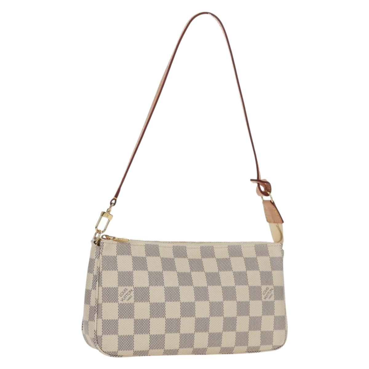 LOUIS VUITTON Damier Azur Pochette Accessoires Pouch N41207 LV Auth 171857SAM
