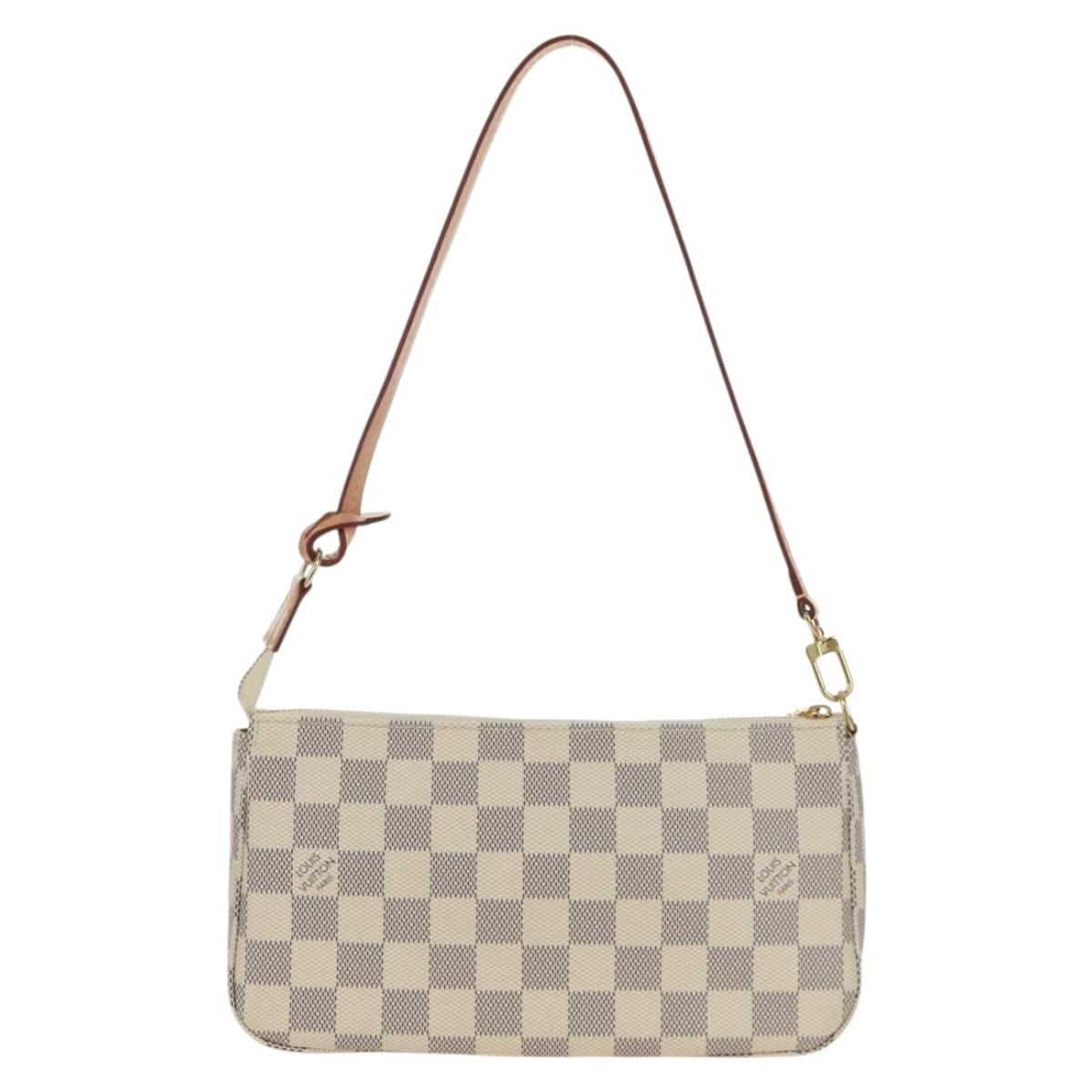 LOUIS VUITTON Damier Azur Pochette Accessoires Pouch N41207 LV Auth 171857SAM