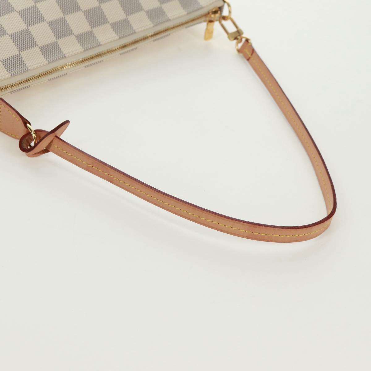 LOUIS VUITTON Damier Azur Pochette Accessoires Pouch N41207 LV Auth 171857SAM