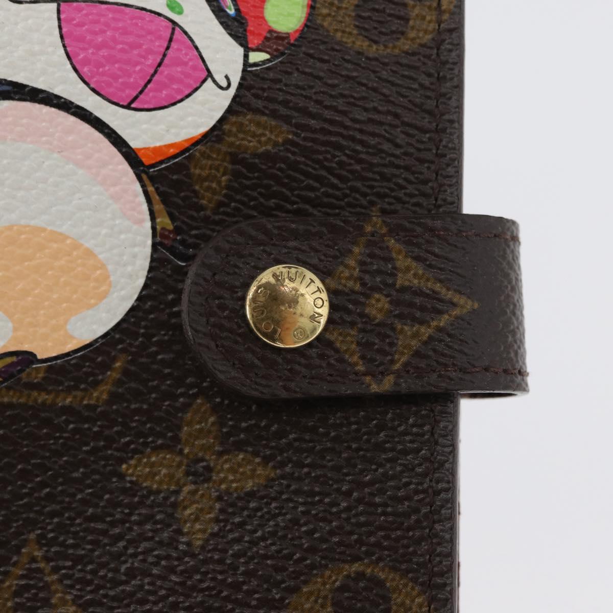 LOUIS VUITTON Monogram Panda Agenda PM Day Planner Cover R20011 LV Auth 171859V