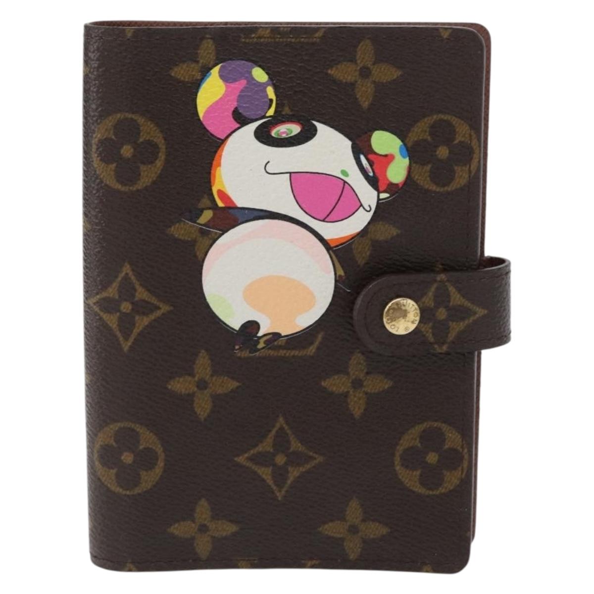 LOUIS VUITTON Monogram Panda Agenda PM Day Planner Cover R20011 LV Auth 171859V