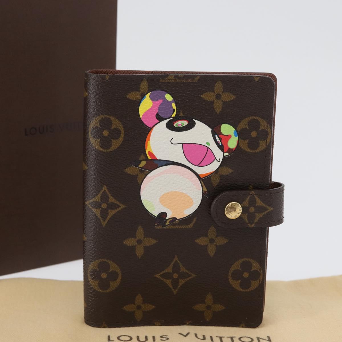 LOUIS VUITTON Monogram Panda Agenda PM Day Planner Cover R20011 LV Auth 171859V