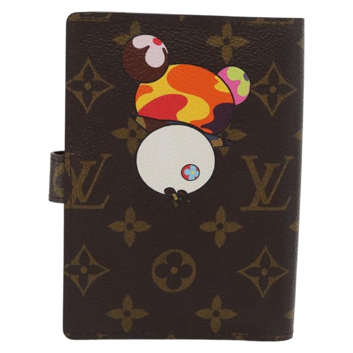 LOUIS VUITTON Monogram Panda Agenda PM Day Planner Cover R20011 LV Auth 171859V