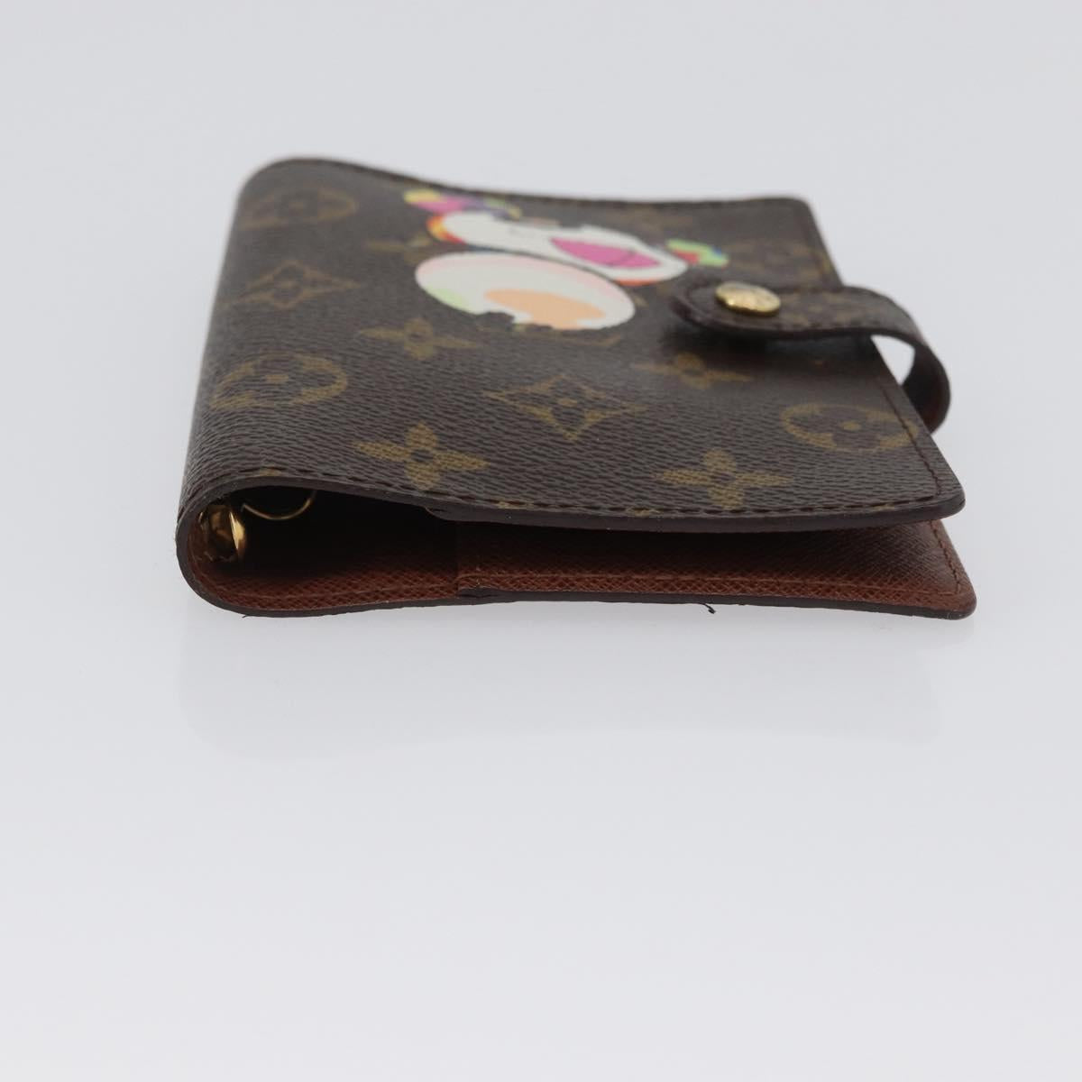 LOUIS VUITTON Monogram Panda Agenda PM Day Planner Cover R20011 LV Auth 171859V
