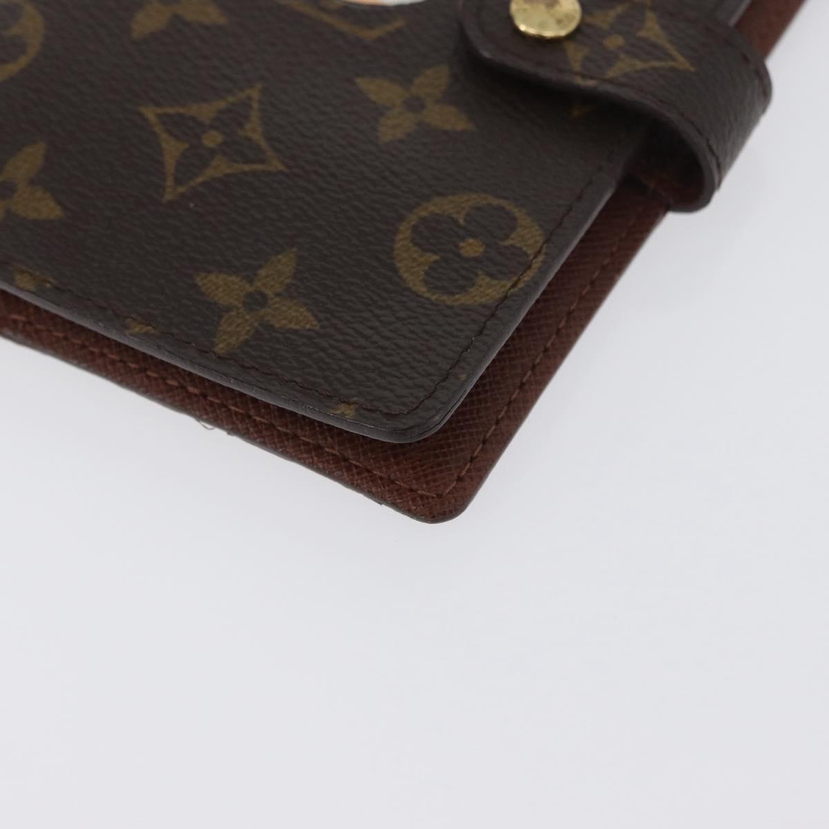 LOUIS VUITTON Monogram Panda Agenda PM Day Planner Cover R20011 LV Auth 171859V