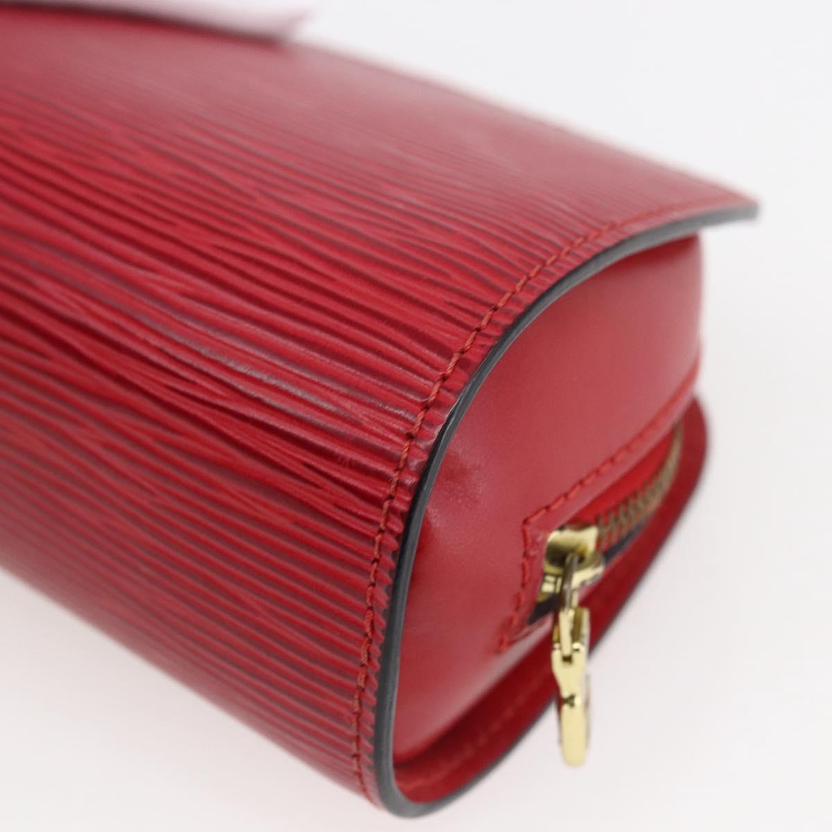 LOUIS VUITTON Epi Dauphine PM Pouch Castilian Red M48447 LV Auth 171867