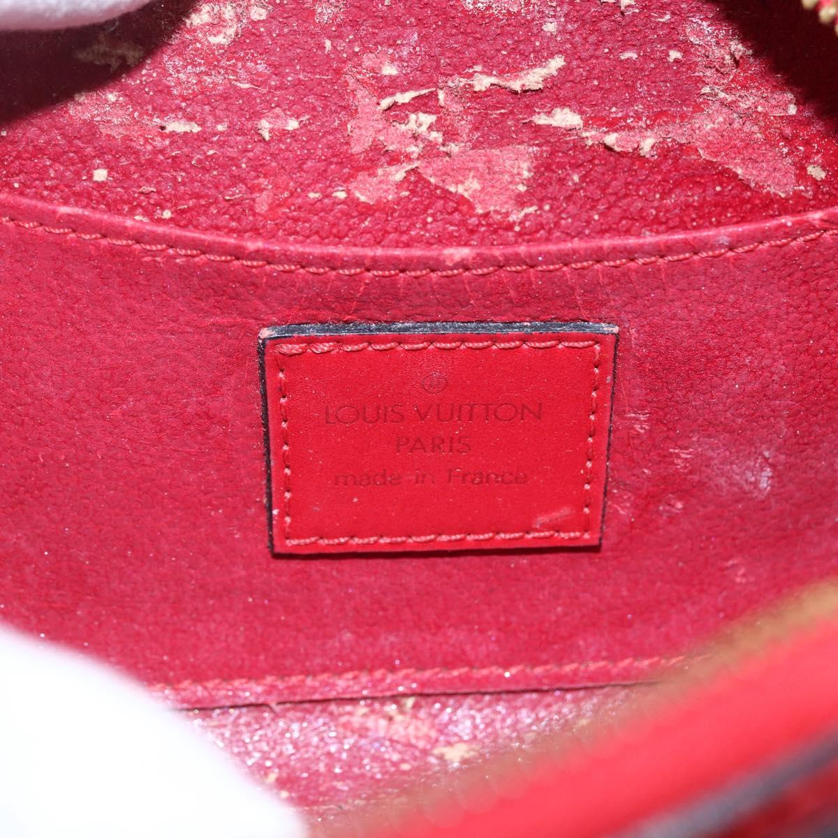 LOUIS VUITTON Epi Dauphine PM Pouch Castilian Red M48447 LV Auth 171867