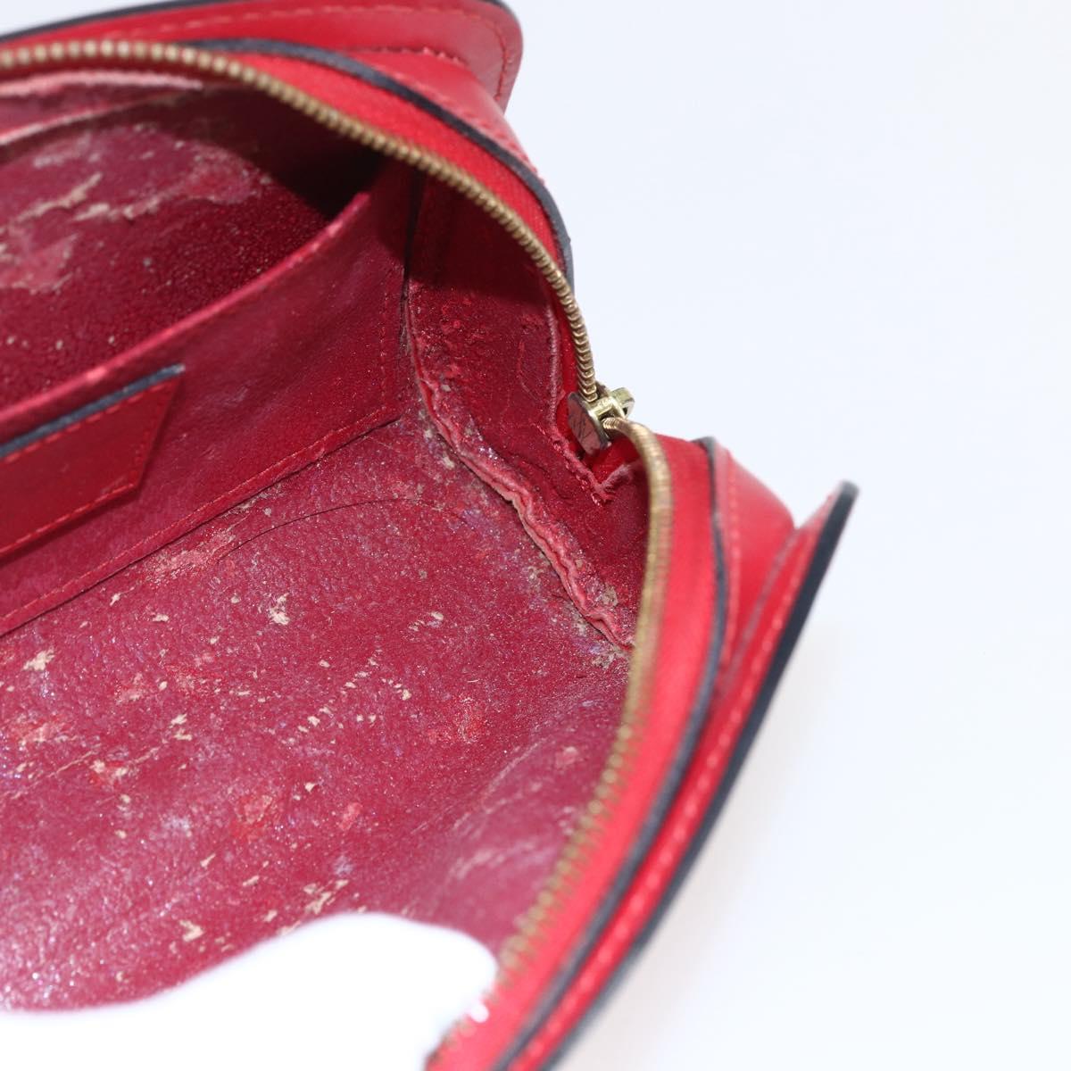 LOUIS VUITTON Epi Dauphine PM Pouch Castilian Red M48447 LV Auth 171867