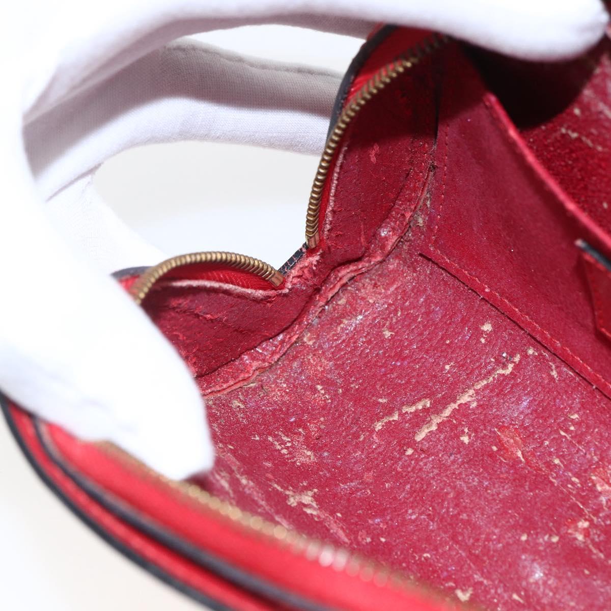 LOUIS VUITTON Epi Dauphine PM Pouch Castilian Red M48447 LV Auth 171867
