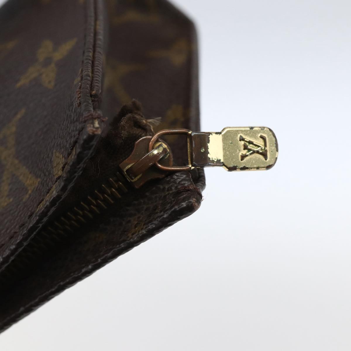 LOUIS VUITTON Monogram Poche Toilette 15 Pouch M47546 LV Auth 171880