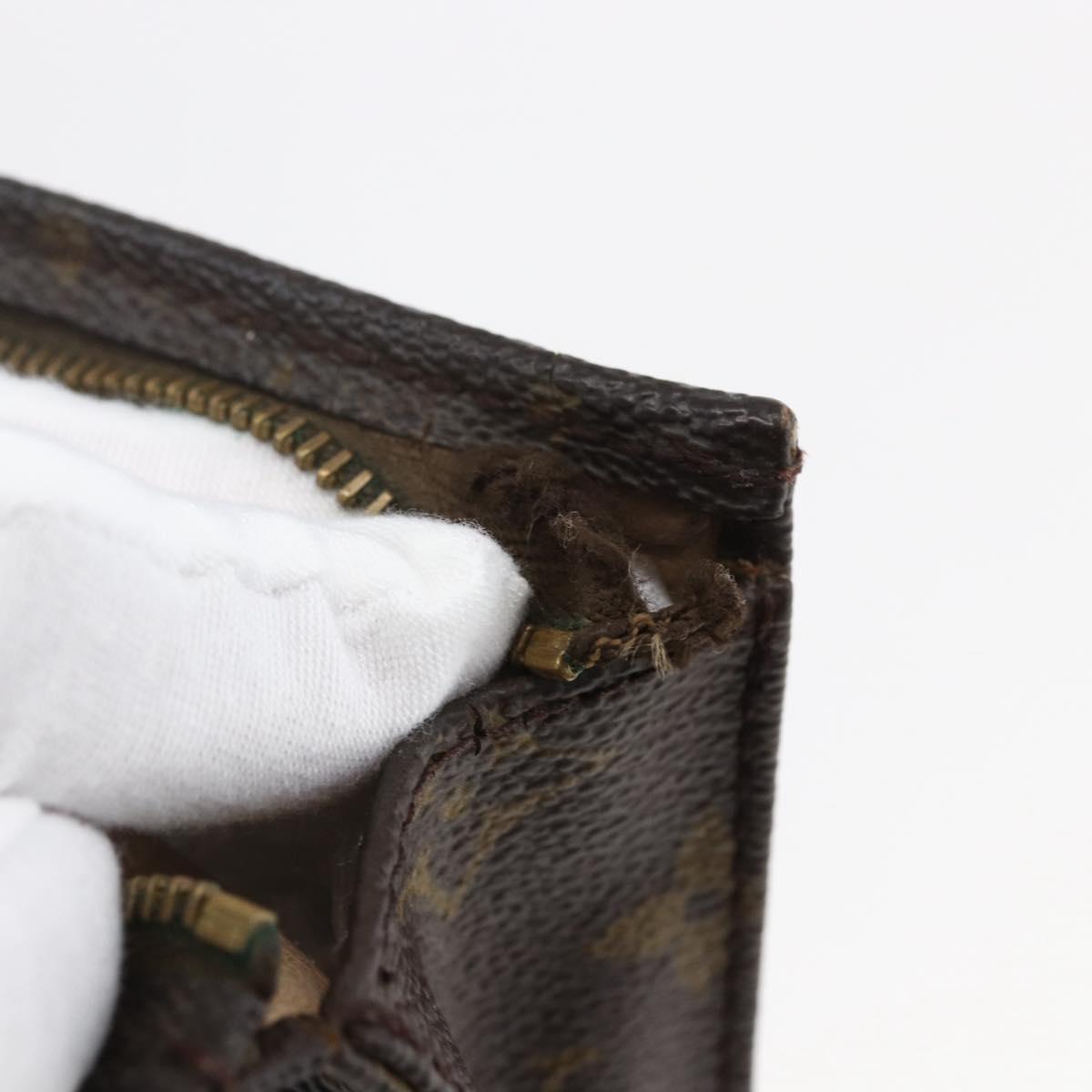 LOUIS VUITTON Monogram Poche Toilette 15 Pouch M47546 LV Auth 171880