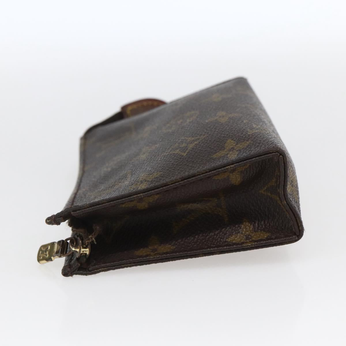 LOUIS VUITTON Monogram Poche Toilette 15 Pouch M47546 LV Auth 171880