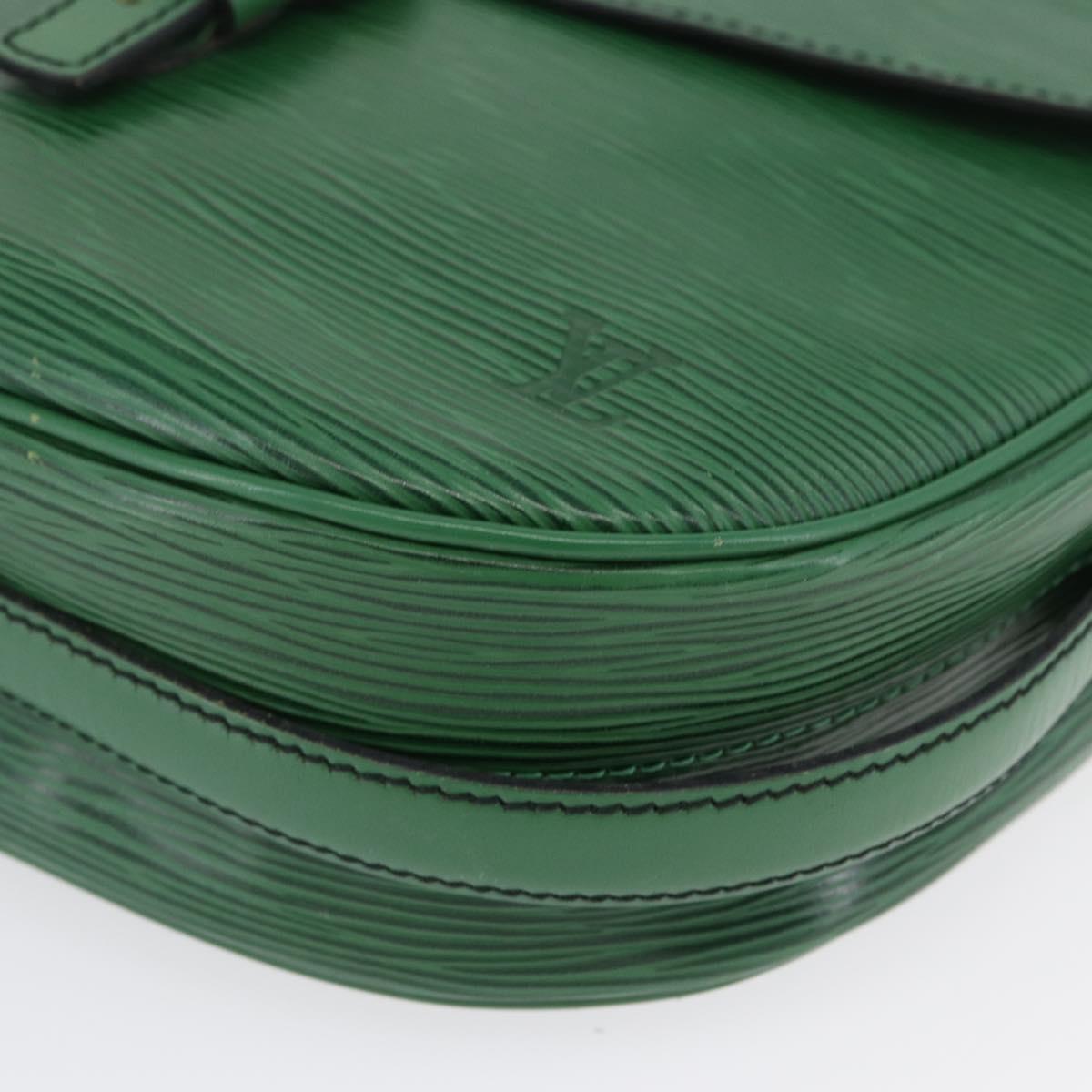 LOUIS VUITTON Epi Jeune Fille MM Shoulder Bag Green M52154 LV Auth 171885