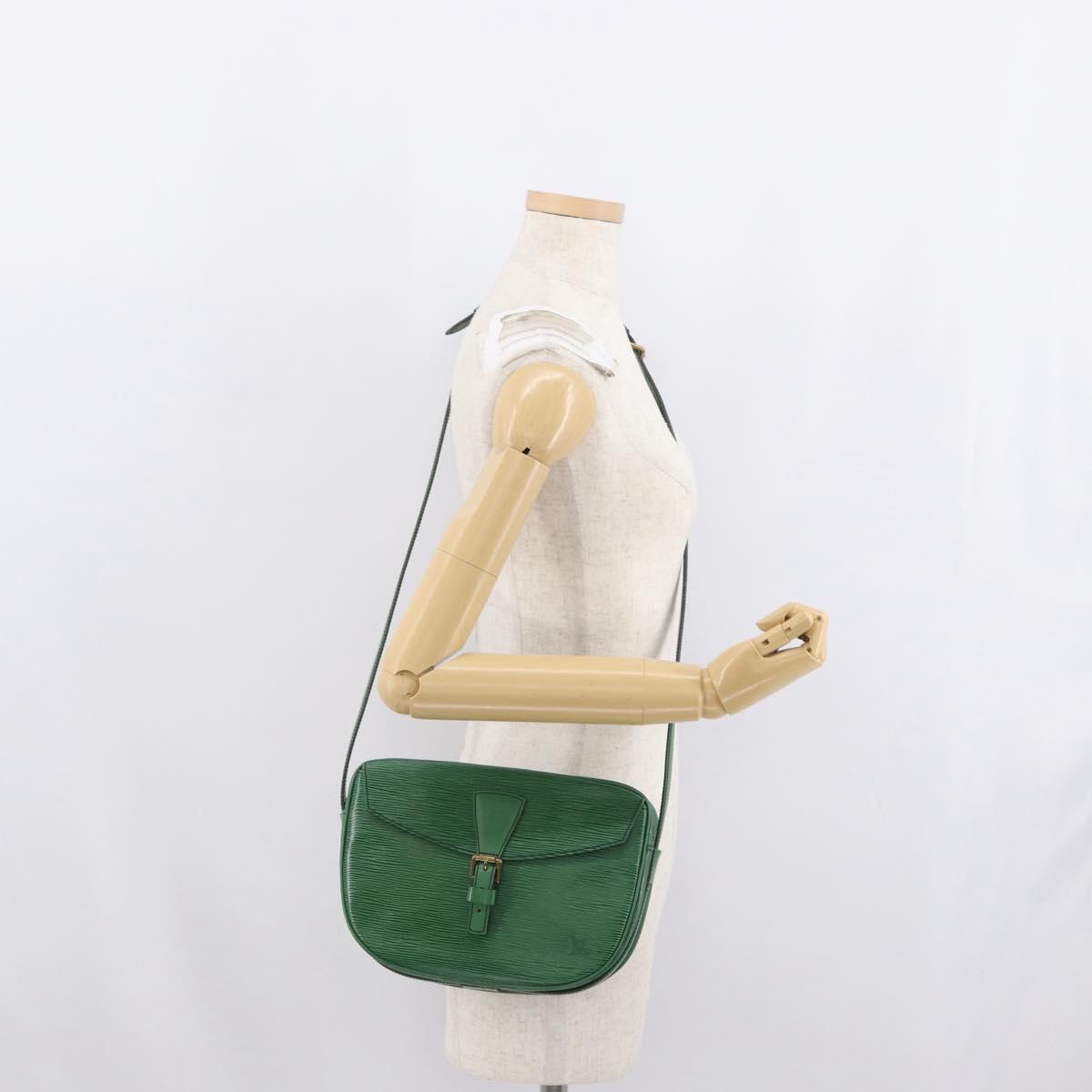 LOUIS VUITTON Epi Jeune Fille MM Shoulder Bag Green M52154 LV Auth 171885