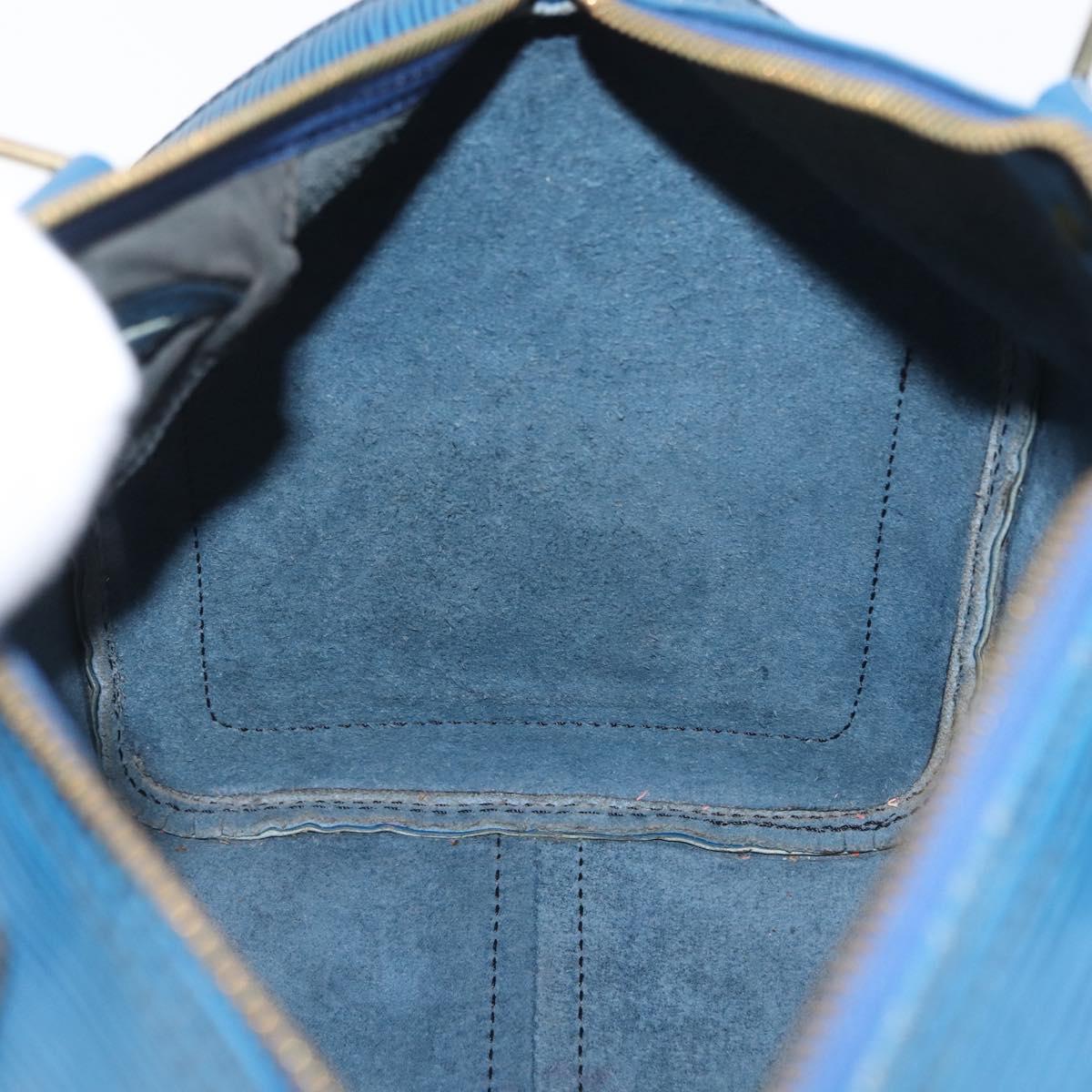 LOUIS VUITTON Epi Speedy 30 Hand Bag Toledo Blue M43005 LV Auth 171891