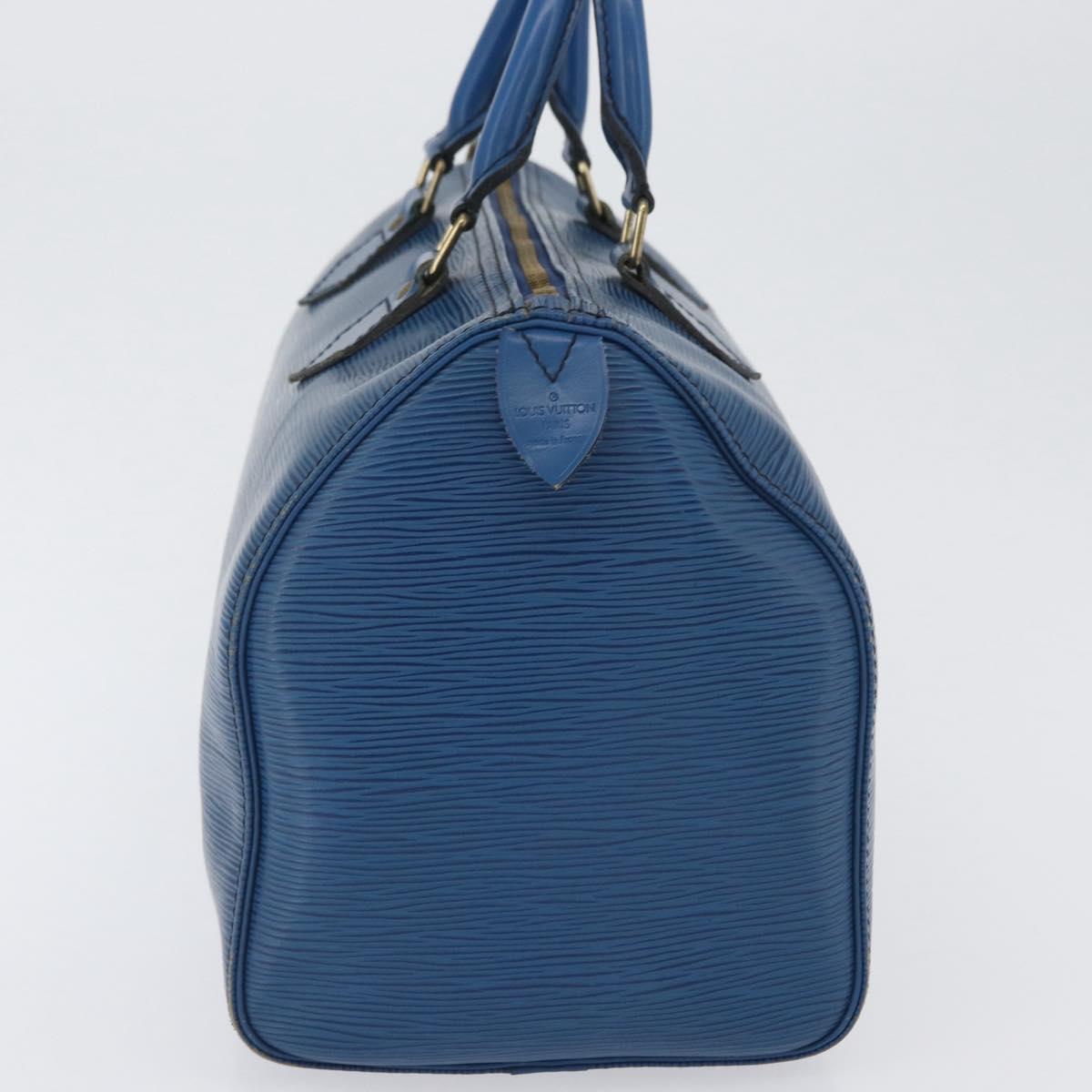 LOUIS VUITTON Epi Speedy 30 Hand Bag Toledo Blue M43005 LV Auth 171891