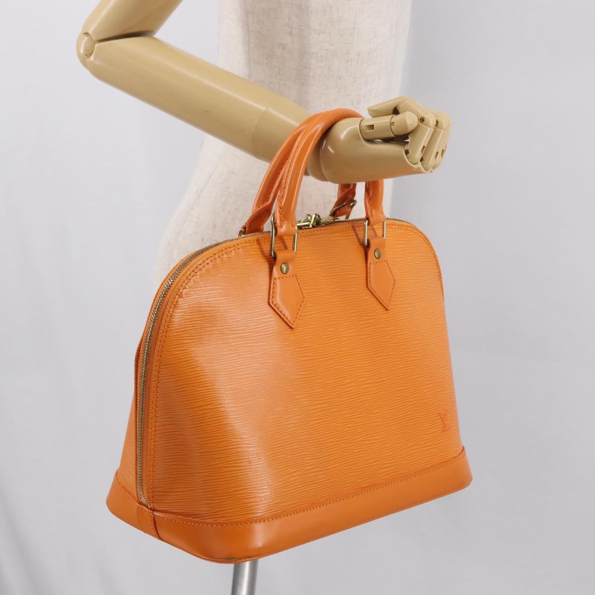 LOUIS VUITTON Epi Alma Hand Bag Orange Mandarin M5214H LV Auth 171893
