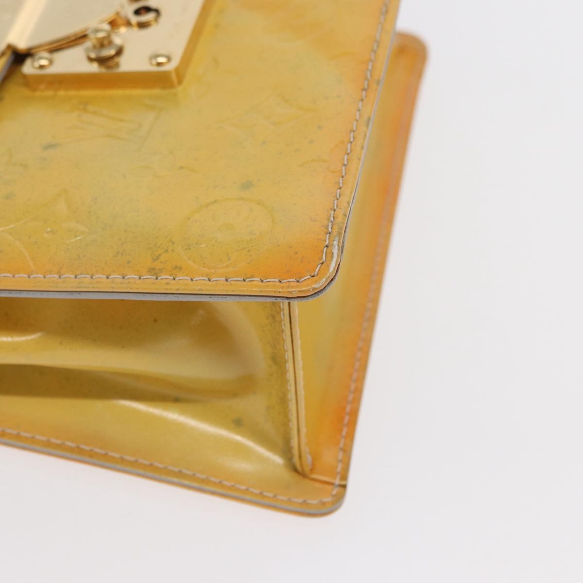 LOUIS VUITTON Monogram Vernis Spring street Hand Bag Gris M91029 LV Auth 171927