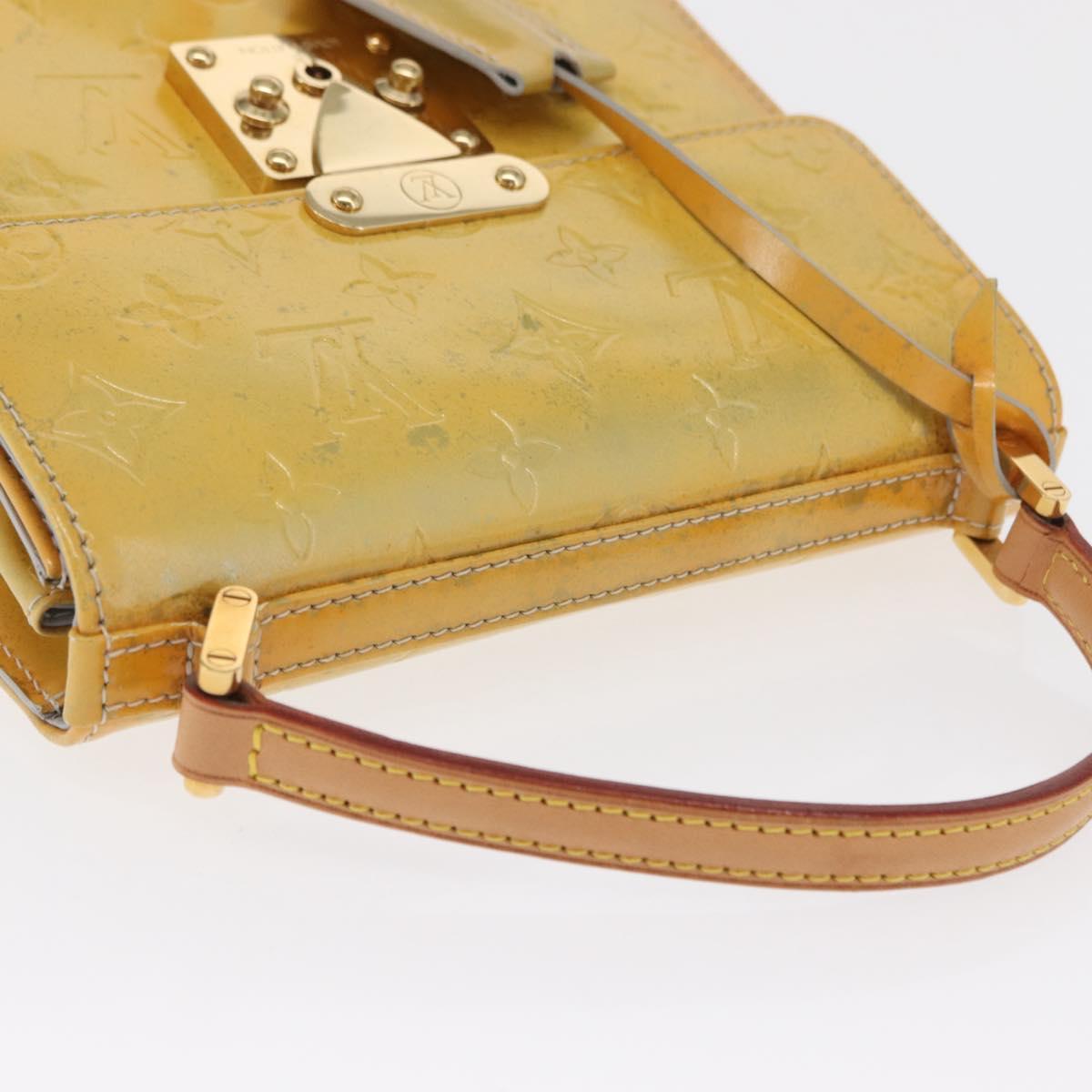 LOUIS VUITTON Monogram Vernis Spring street Hand Bag Gris M91029 LV Auth 171927