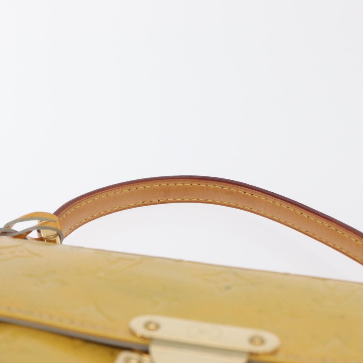 LOUIS VUITTON Monogram Vernis Spring street Hand Bag Gris M91029 LV Auth 171927