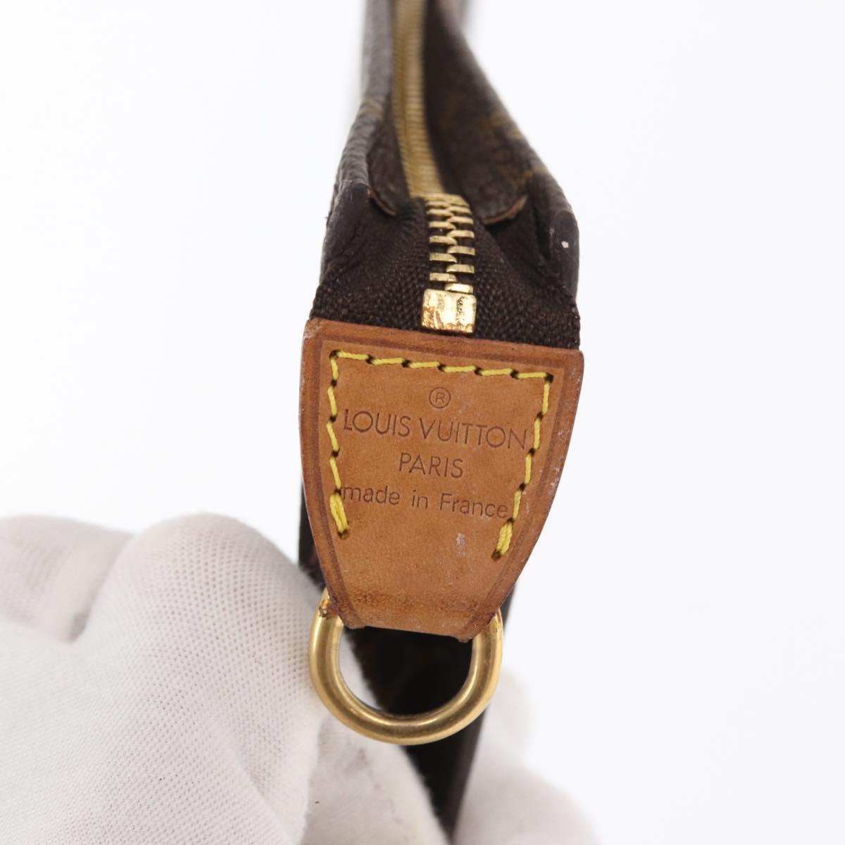 LOUIS VUITTON Monogram Bucket GM Accessory Pouch LV Auth 171931