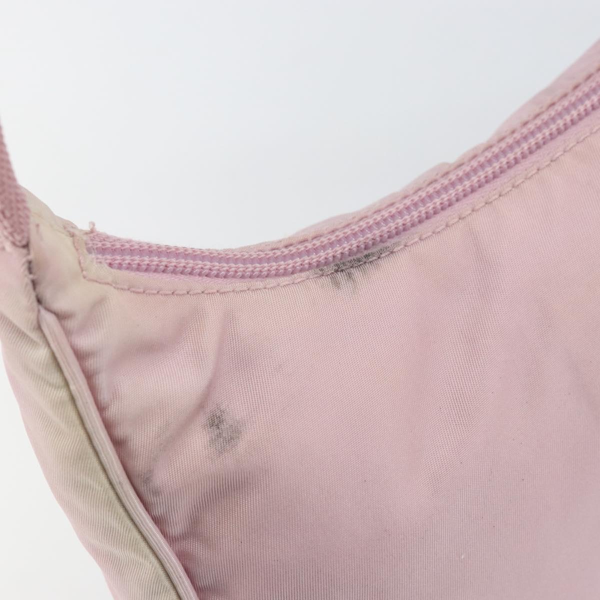 PRADA Hand Pouch Nylon Pink Auth 171934