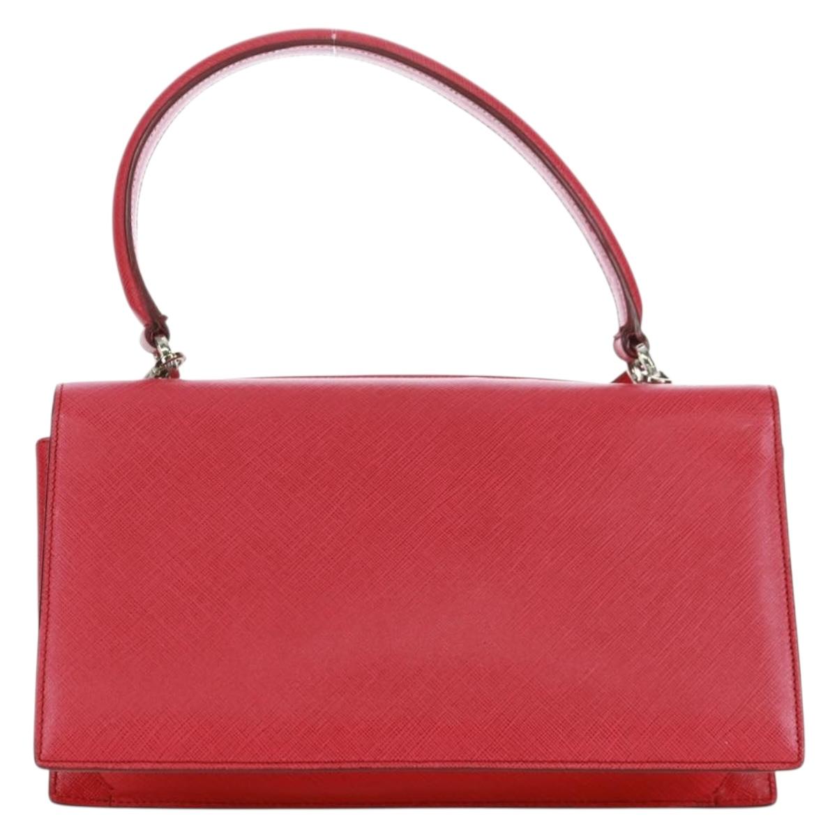 Salvatore Ferragamo Gancini Hand Bag Leather 2way Pink Silver Auth 171936V