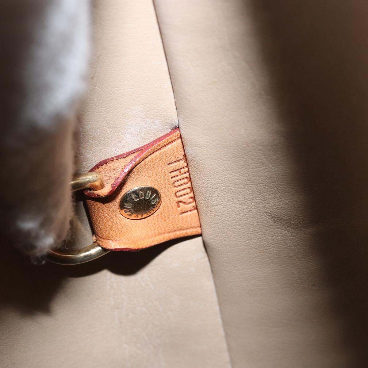 LOUIS VUITTON Monogram Vernis Houston Hand Bag Beige M91004 LV Auth 171942