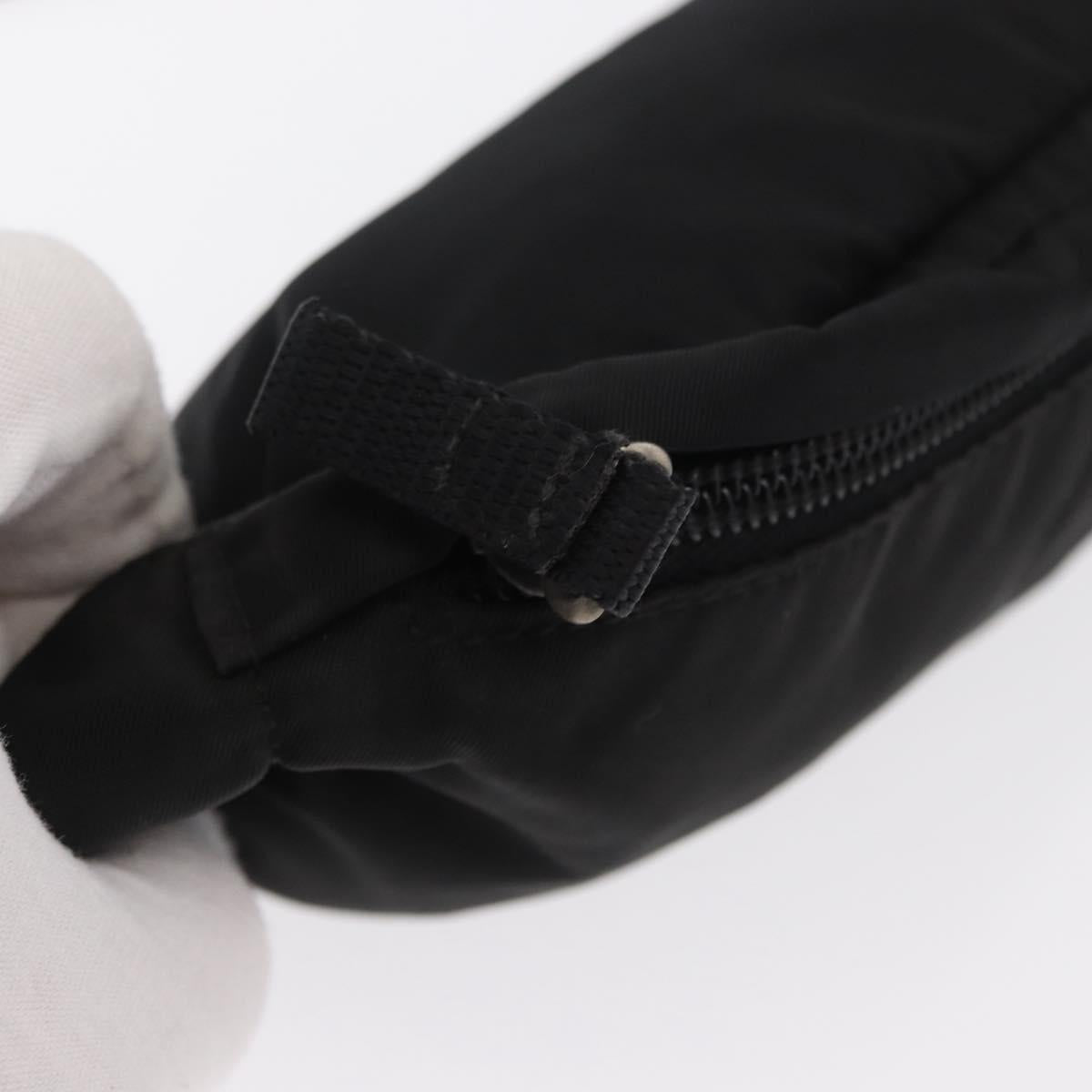 PRADA Waist bag Nylon Black Auth 171943