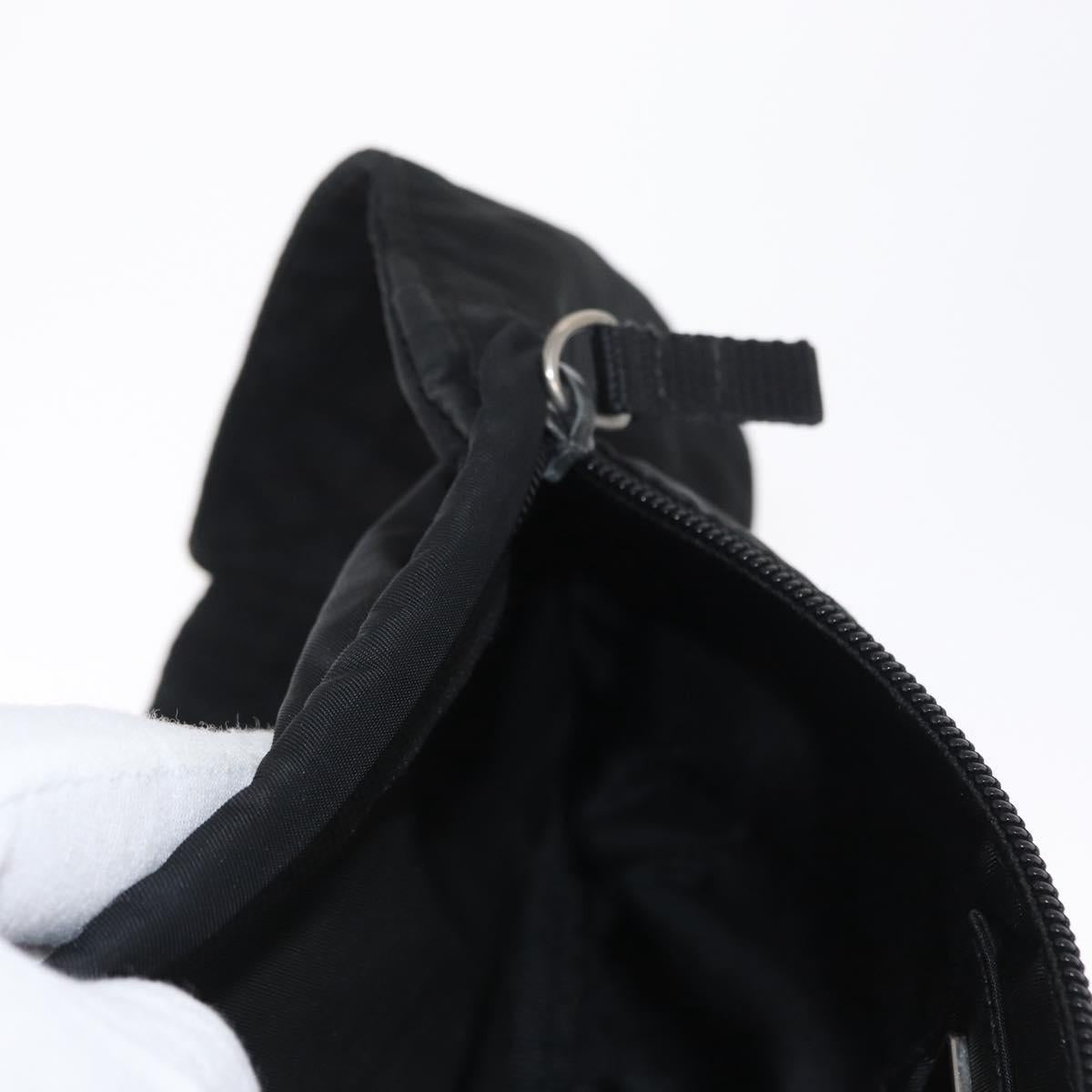 PRADA Waist bag Nylon Black Auth 171943