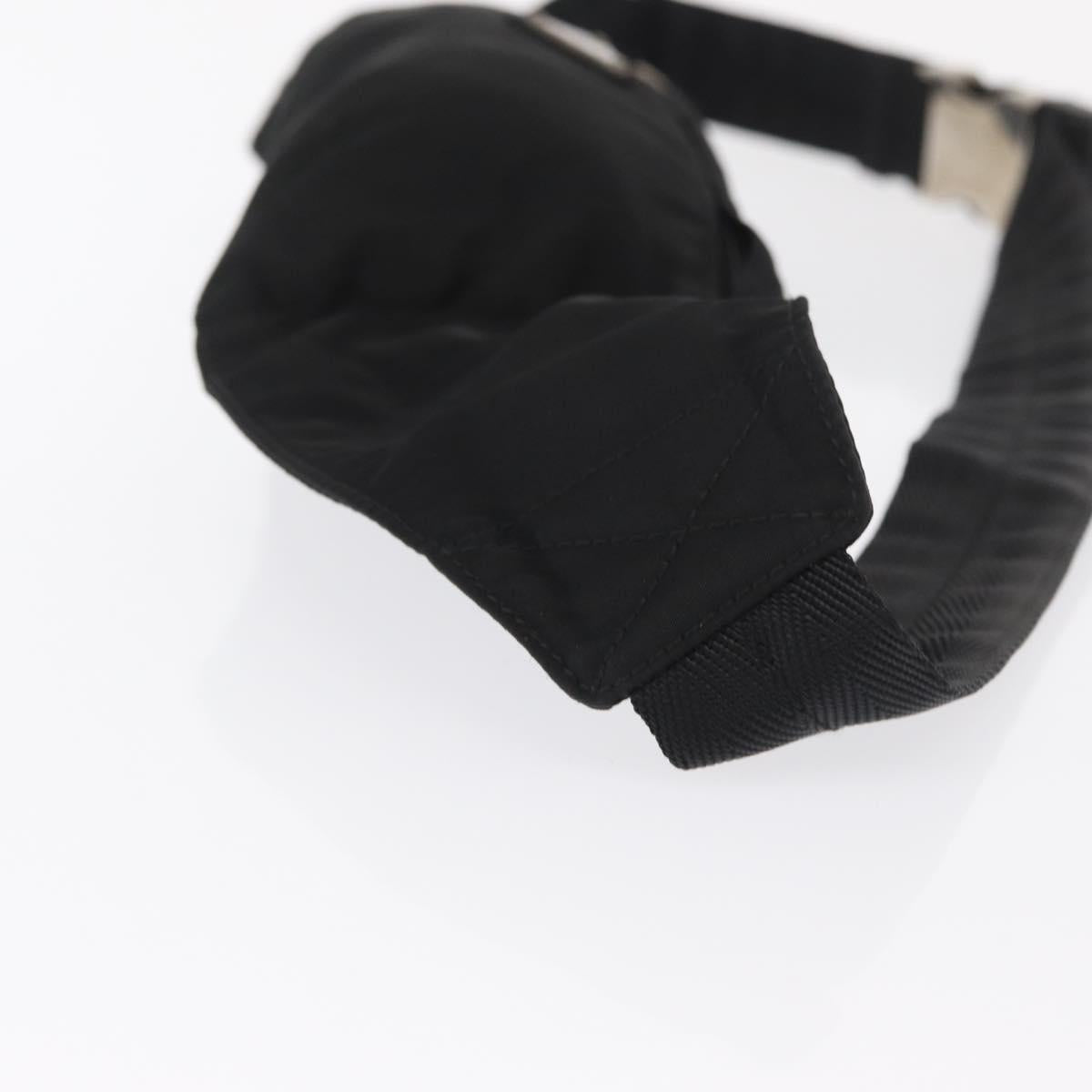 PRADA Waist bag Nylon Black Auth 171943