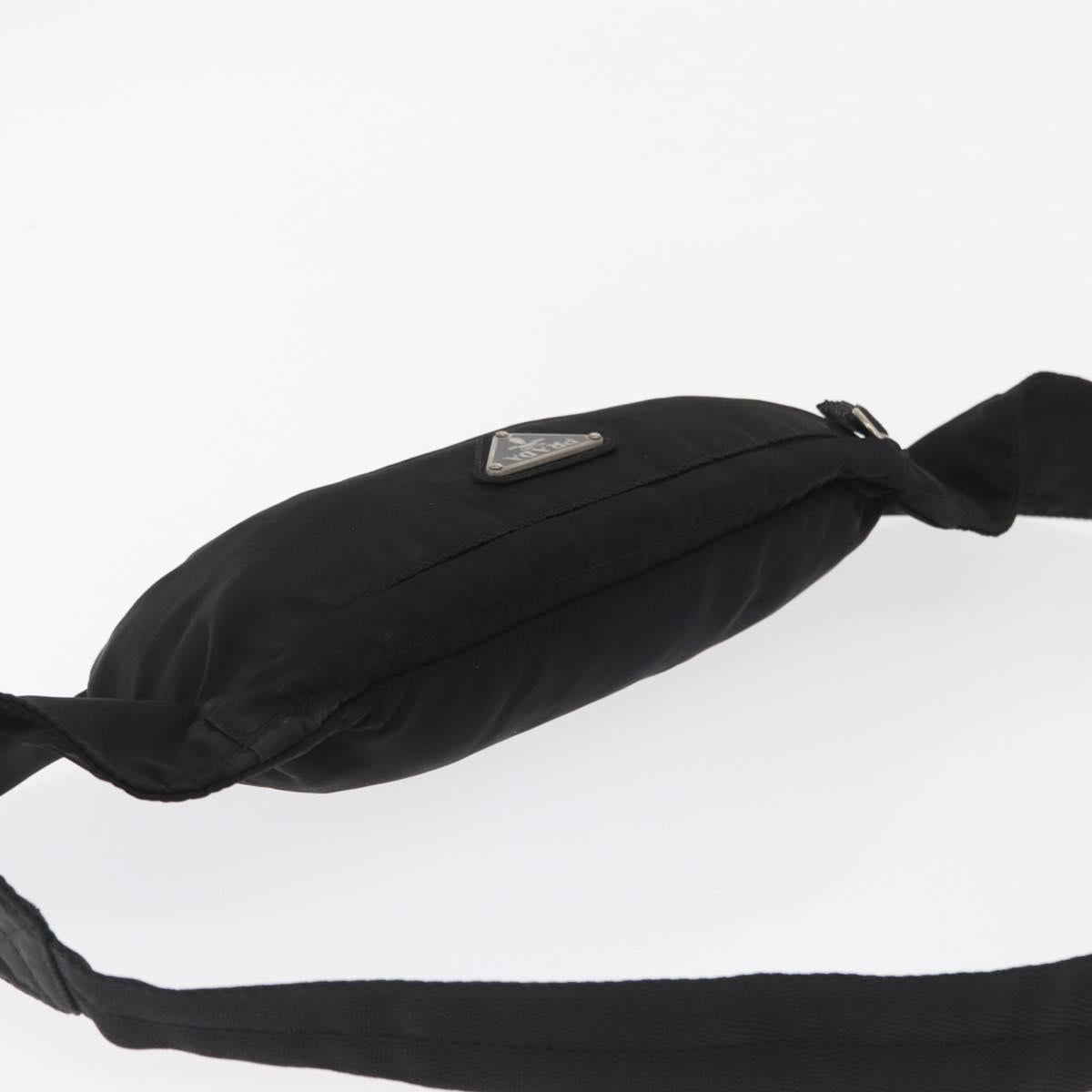 PRADA Waist bag Nylon Black Auth 171943