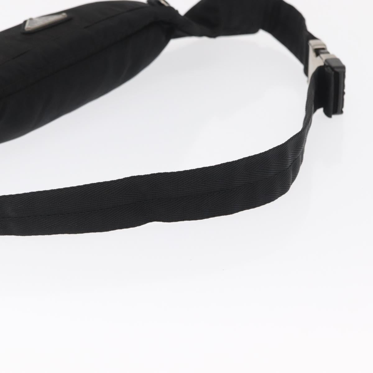 PRADA Waist bag Nylon Black Auth 171943