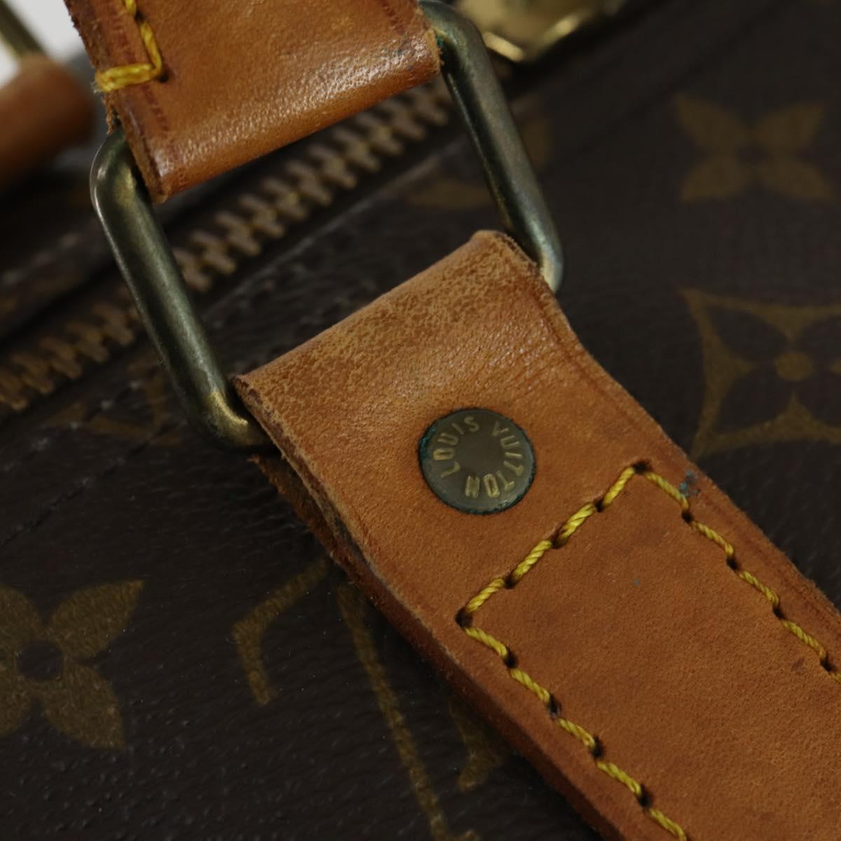 LOUIS VUITTON Monogram Keepall 55 Boston Bag M41424 LV Auth 171947