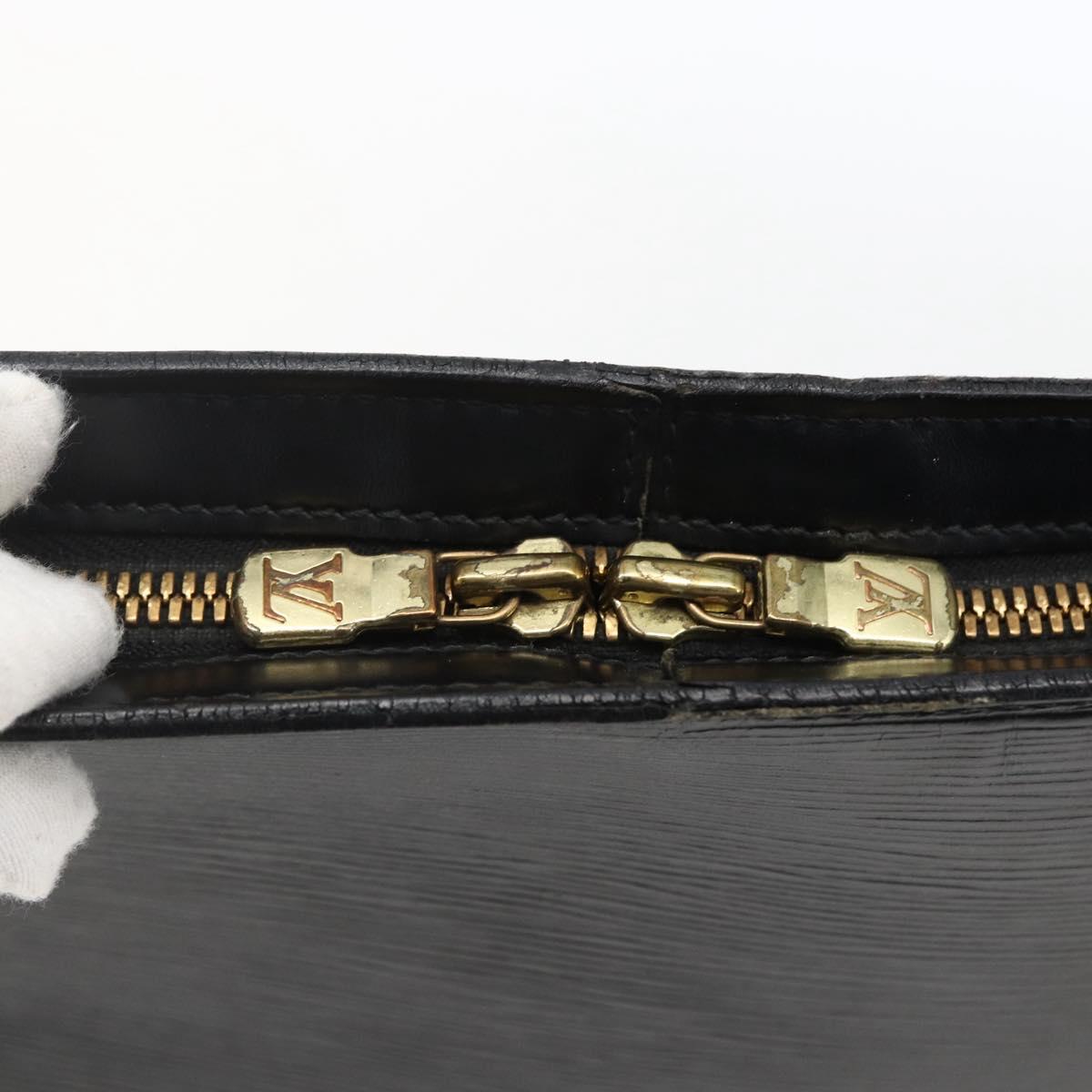 LOUIS VUITTON Epi Lussac Shoulder Bag Black M52282 LV Auth 171960