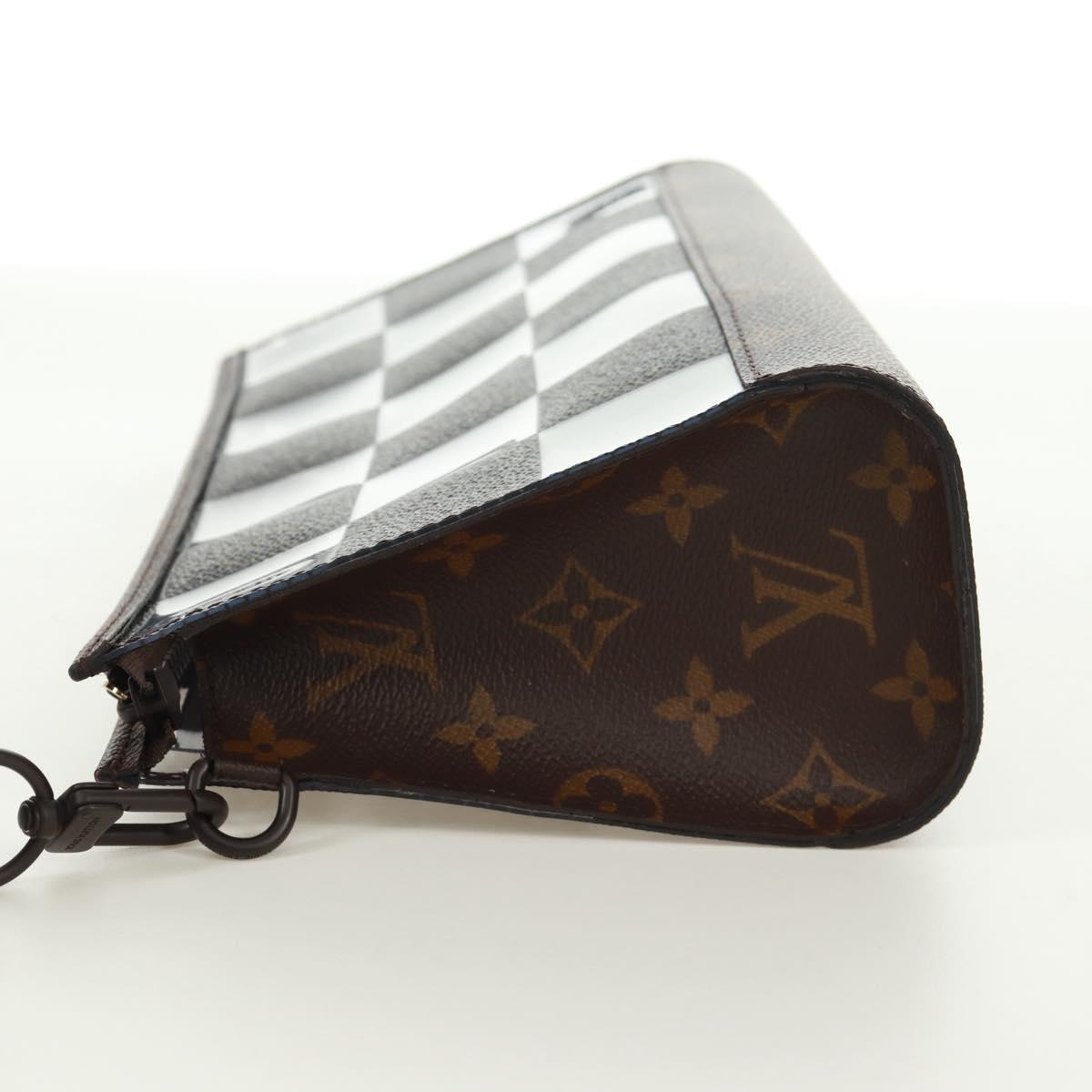 LOUIS VUITTON Monogram Chess Stand Pouch M81588 LV Auth 171970M