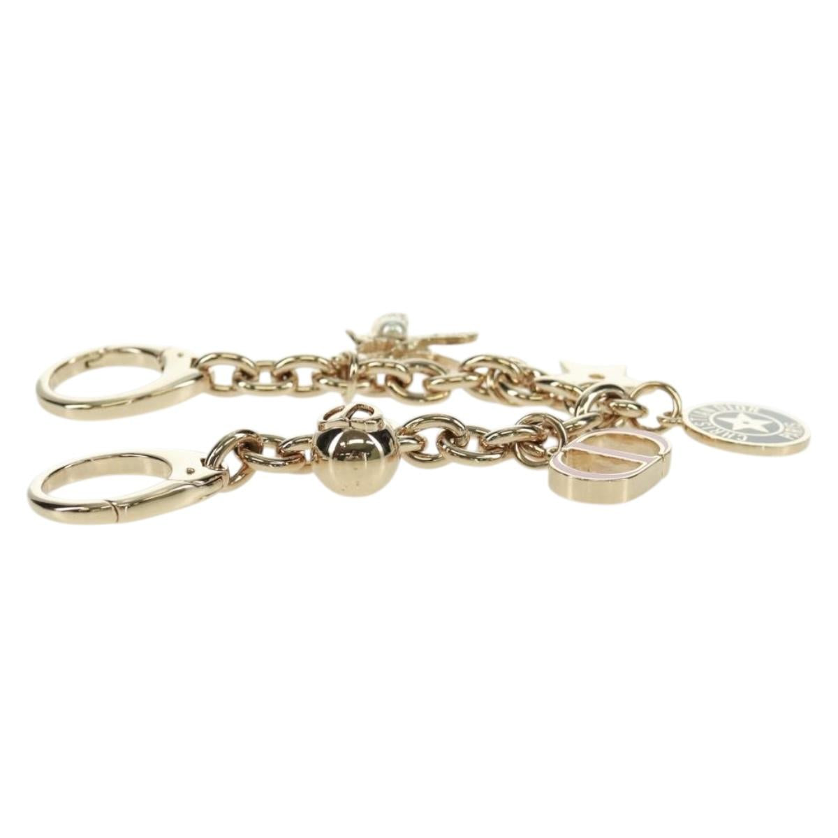 Christian Dior 30 Montaigne Bag Charm metal Gold Auth 171972M