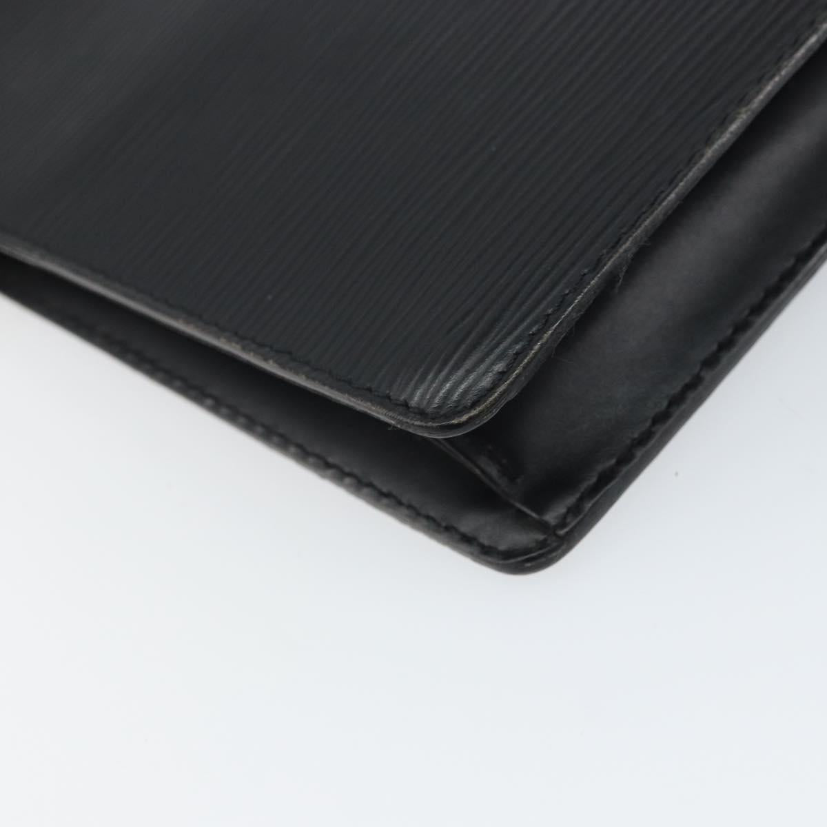 LOUIS VUITTON Epi Pochette Homme Clutch Bag Black M52522 LV Auth 171980
