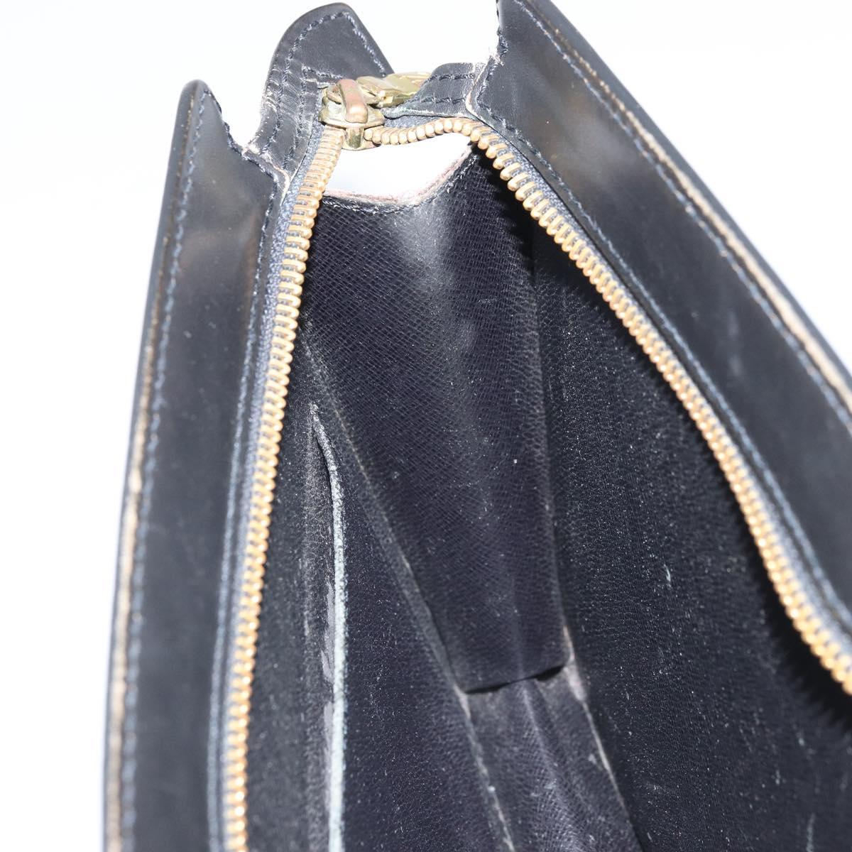 LOUIS VUITTON Epi Pochette Homme Clutch Bag Black M52522 LV Auth 171980