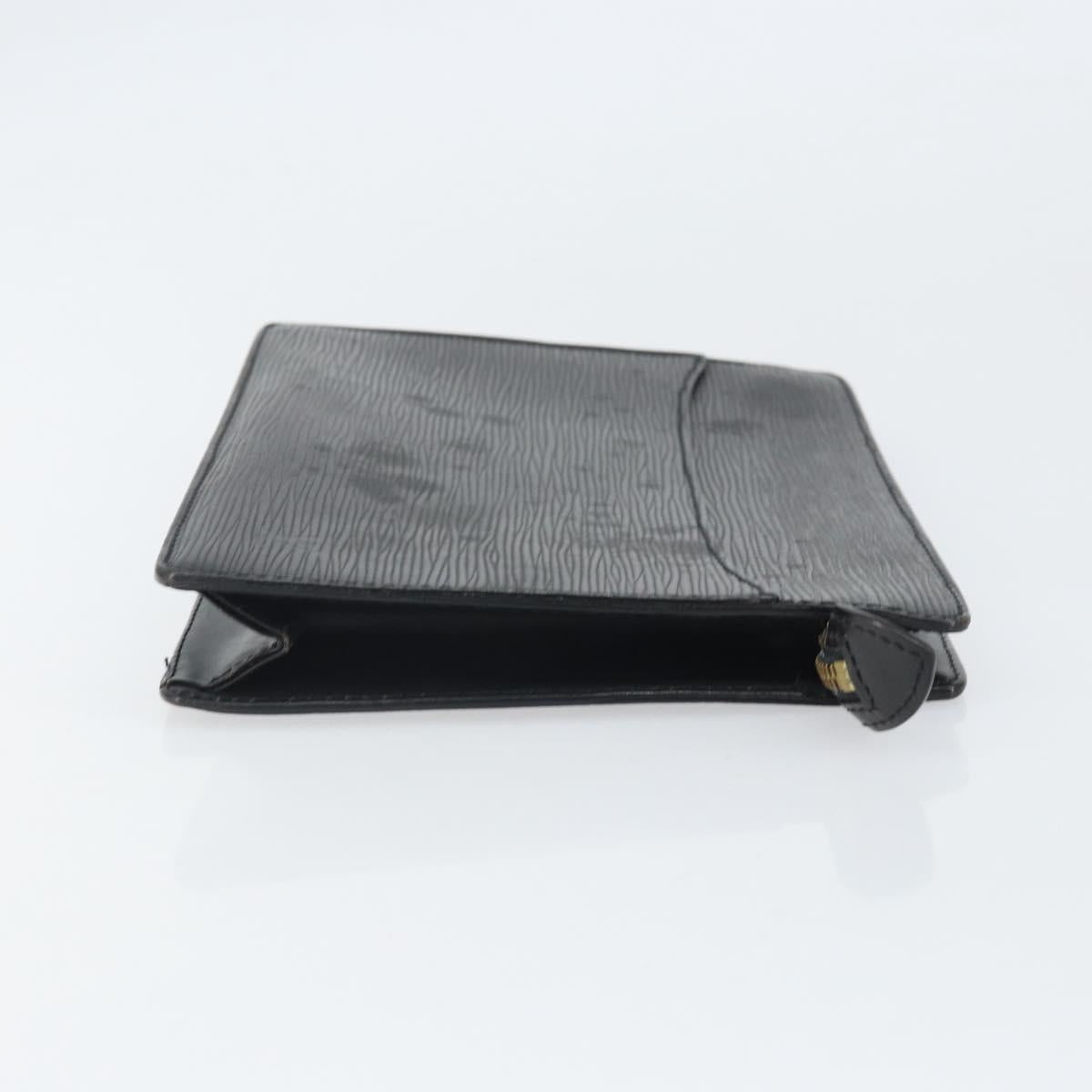 LOUIS VUITTON Epi Pochette Homme Clutch Bag Black M52522 LV Auth 171980