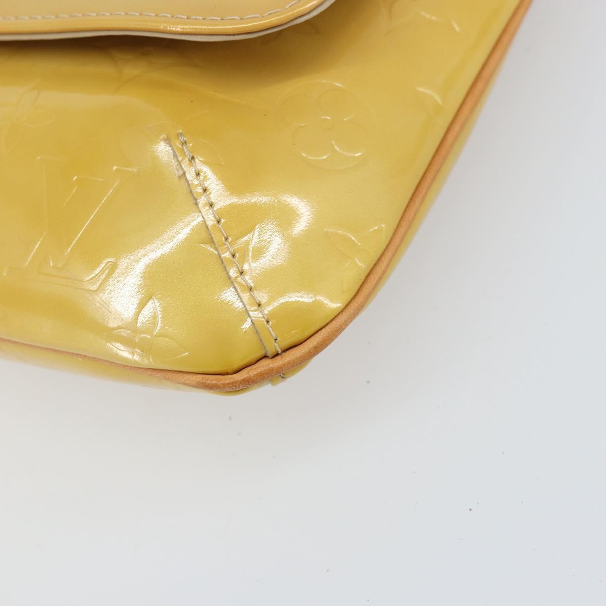 LOUIS VUITTON Monogram Vernis Thompson Street Bag Beige M91301 LV Auth 171983