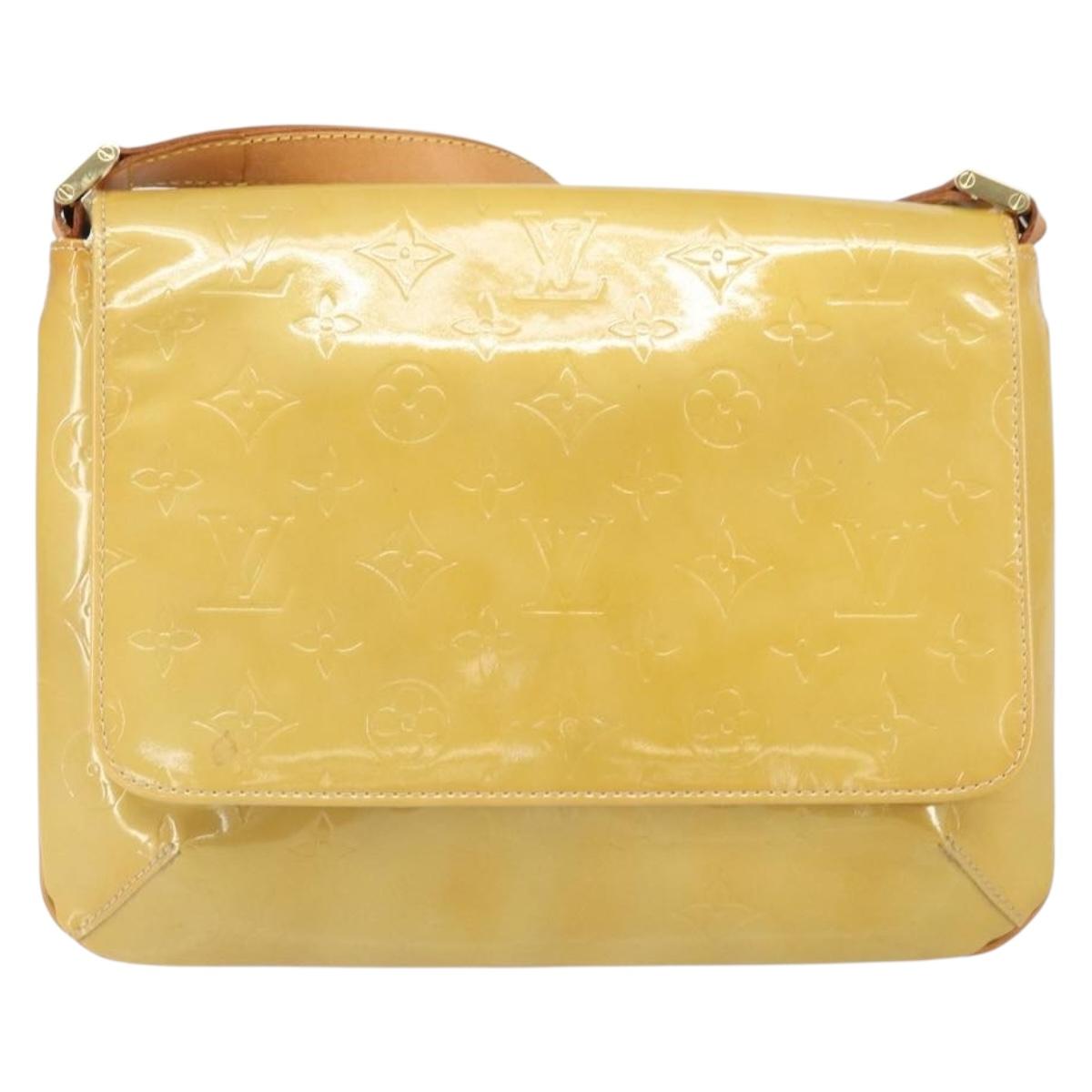 LOUIS VUITTON Monogram Vernis Thompson Street Bag Beige M91301 LV Auth 171983